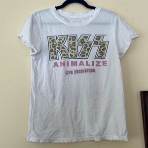 Recycled Karma Kiss Animalize Uncensored Tour Tee Size Medium